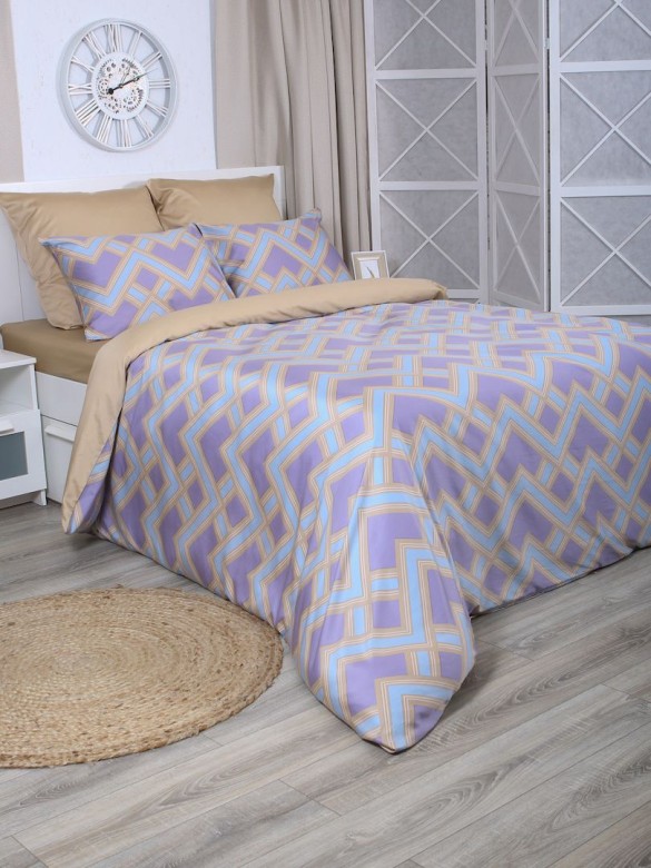 Постельное бельё  Luxury, Евро, цв. Алекс, Тенсел н(2)50*70 и н(2)70*70