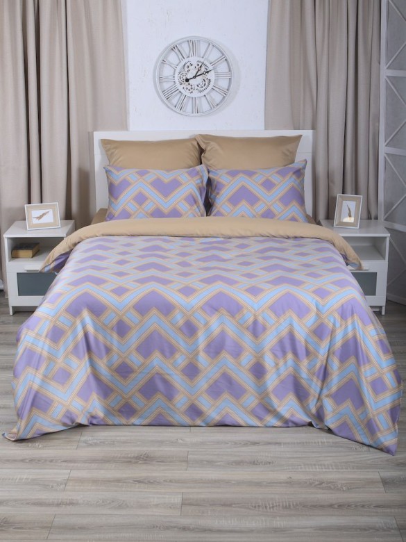 Постельное бельё  Luxury, Евро, цв. Алекс, Тенсел н(2)50*70 и н(2)70*70