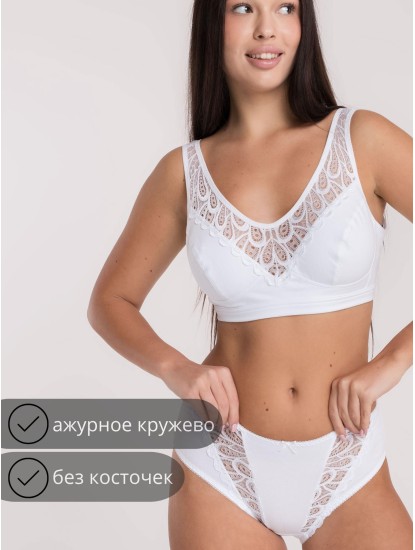Бюстье / Топ бескаркасный, белый 108982