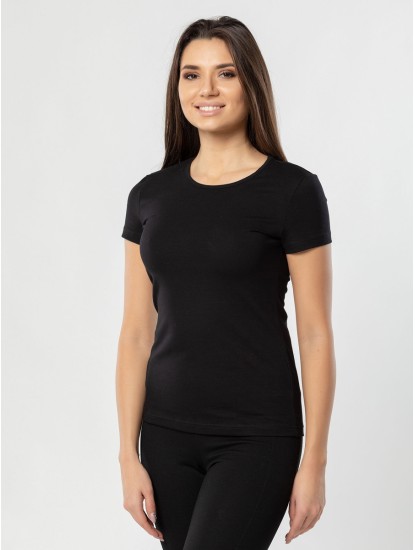 Футболка женская чёрная 6367
