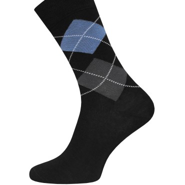 Носки мужские, CLASSIC, чёрный, РОМБЫ, 14С2122