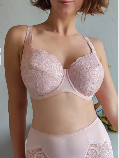 Бюстгальтер, розовый фарфор, каре 13638